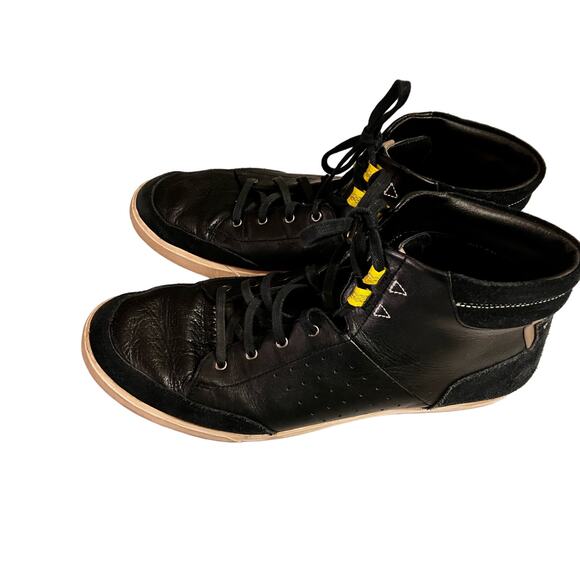 COLE‎ HAAN Owen Sport Black High Top Size 11.5 Men Leather/suede Lace-Up - Picture 1 of 11